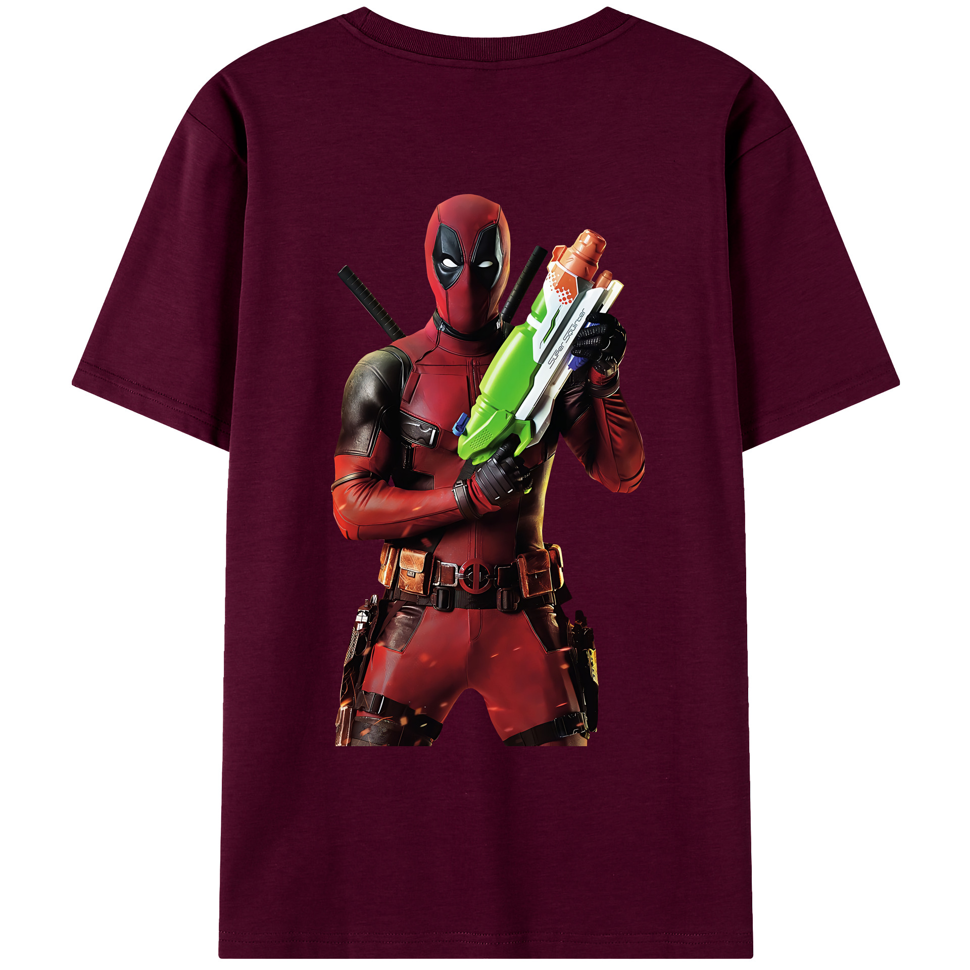 （画像用） Deadpool デッドプール レディース半袖Tシャツ(バックプリント)